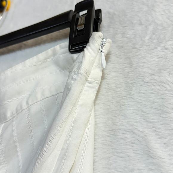 NY&CO 12 White Skater Skirt Cotton Lined Mini Summer Boho Cottagecore‎ Softgirl - Picture 3 of 9